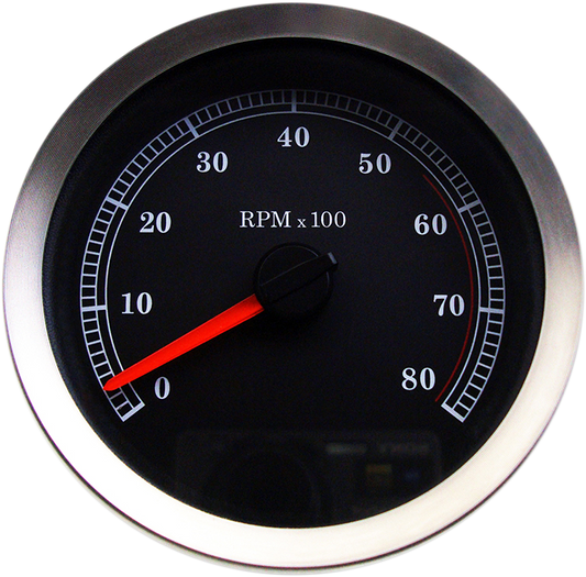 DRAG SPECIALTIES 4" Electronic Tachometer - Black Face N/F FLHR, S/B FLTR 83114B