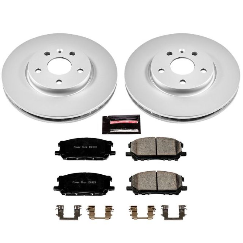 Power Stop 04-06 Lexus RX330 Front Z17 Evolution Geomet Coated Brake Kit CRK196