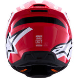 ALPINESTARS SM3 Helmet - Heat - Gloss Red/White/Black - 2XL 8301026-3126-XXL