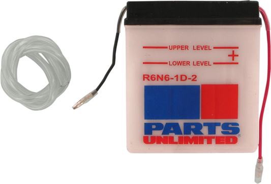 Parts Unlimited Conventional Battery 6n6-1d-2
