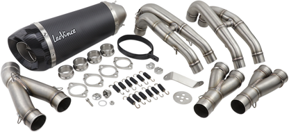 LEOVINCE Factory S Exhaust - Carbon Fiber - YZF-R6 2006-2020 8482S