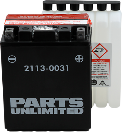 Parts Unlimited Agm Battery - Ytx14ahlbs .732 L Ctx14ahl-Bs