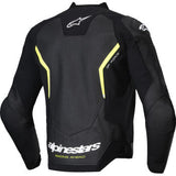 IN STOCK ALPINESTARS Jacket Lthr Gp Force Air Flo Blk/Yl Fl 48 3100326-155-48