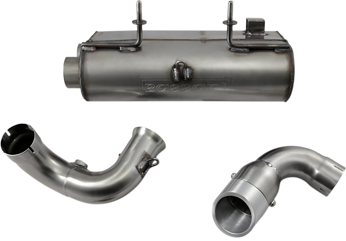 BASSANI XHAUST Muffler - Stainless Steel - RZR XP 900 2014 6R9017