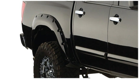 Bushwacker 04-15 Nissan Titan Pocket Style Flares 4pc 67.1/78.9/84/96in - Black 70907-02