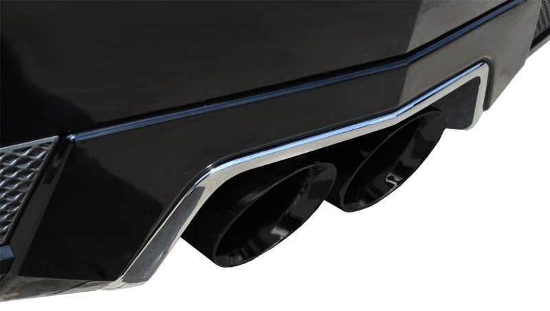 Corsa 11-13 Cadillac CTS Coupe V 6.2L V8 Black Sport Axle-Back Exhaust 14942BLK