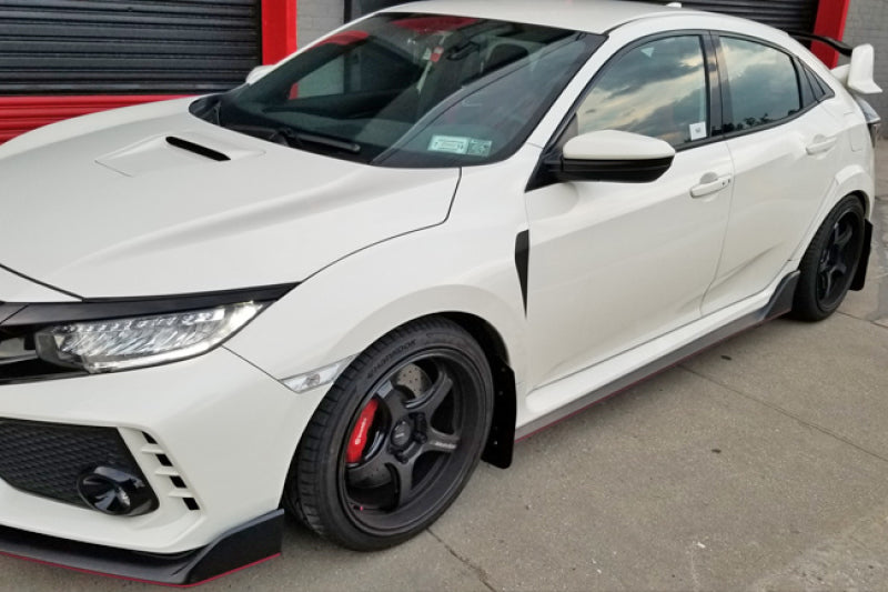 Rally Armor 17-21 Honda Civic Type R Red UR Mud Flap w/ Black Logo MF47-UR-RD/BLK