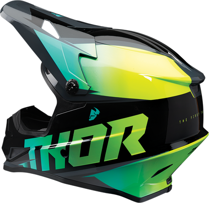 THOR Sector Helmet - Fader - Acid/Teal - XL 0110-6801