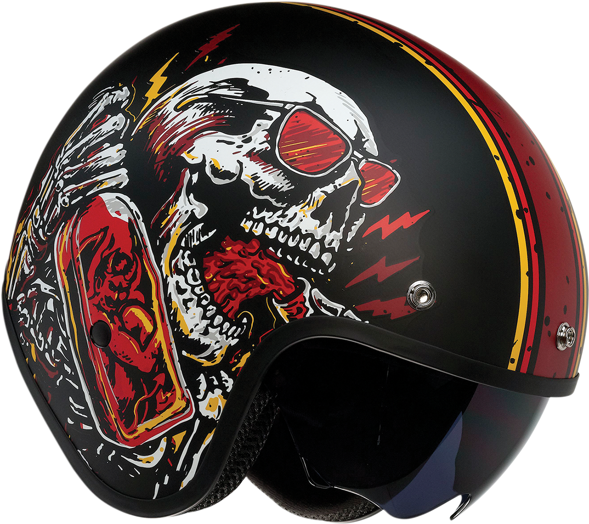 Z1R Saturn Helmet - Devil Made Me - Black/Red - Large 0104-2819