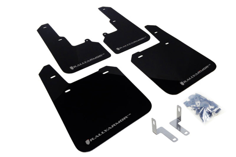 Rally Armor 2015 Subaru Outback UR Black Mud Flap w/ Silver Logo MF36-UR-BLK/SIL