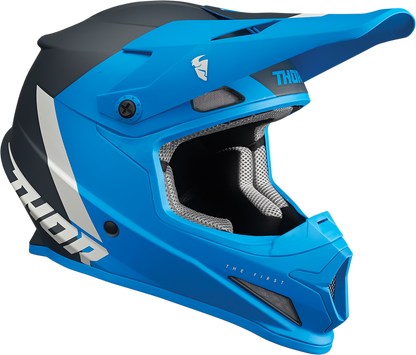 THOR Sector Helmet - Chev - Blue/Light Gray - Large 0110-7331