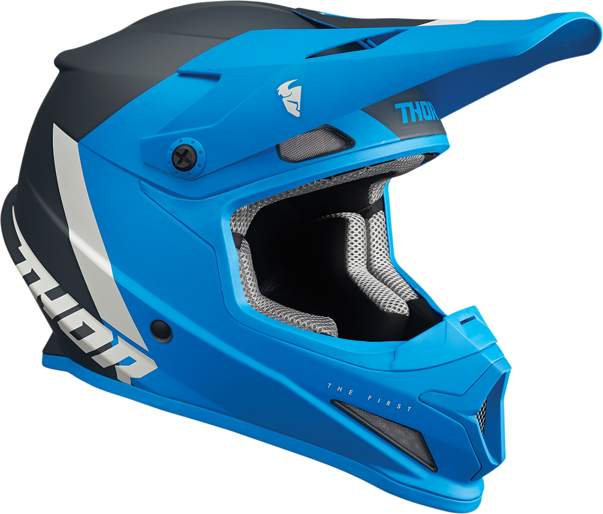 THOR Sector Helmet - Chev - Blue/Light Gray - XS 0110-7328