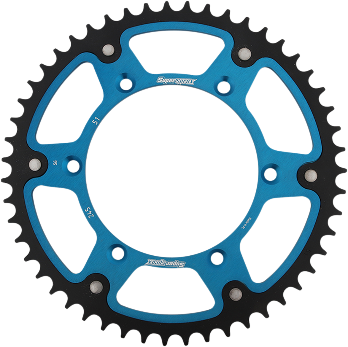 SUPERSPROX Stealth Rear Sprocket - 51 Tooth - Blue - Yamaha RST-245-51-BLU