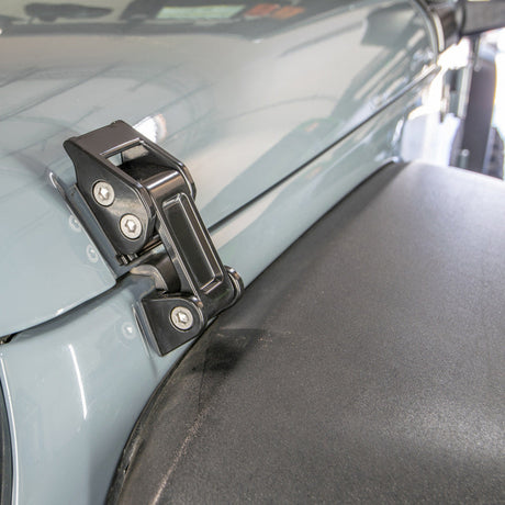 DV8 Offroad 2007-2018 Jeep Rocklaw Hood Catch System D-JP-190011-K