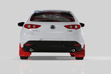 Rally Armor 19-22 Mazda3 GT Sport Hatch Red UR Mud Flap w/ White Logo MF61-UR-RD/WH