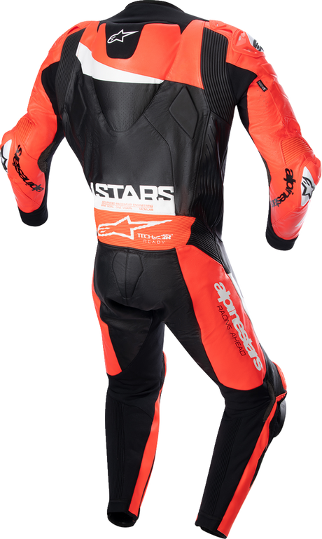 IN STOCK ALPINESTARS GP Plus v4 Leather Suit - Black/Red Fluo/White - US 46 / EU 56 3150523132156