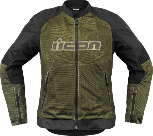 ICON Women's Overlord3 Mesh™ CE Jacket - Green - 2XL 2822-1590