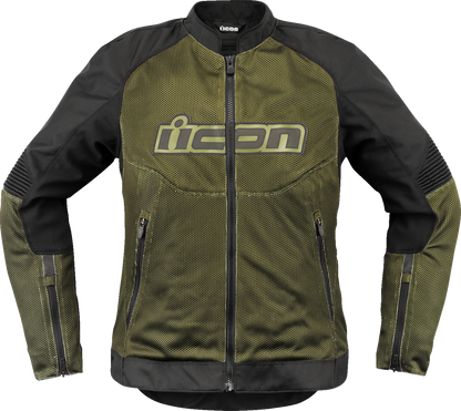ICON Women's Overlord3 Mesh™ CE Jacket - Green - Medium 2822-1587