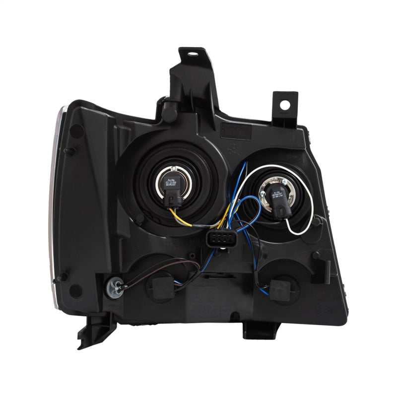 ANZO 2007-2014 Chevrolet Tahoe/Suburban Crystal Headlights Black 111392