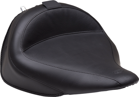 MUSTANG Wide Solo Seat - With Backrest - Vintage - Black - Smooth 79914