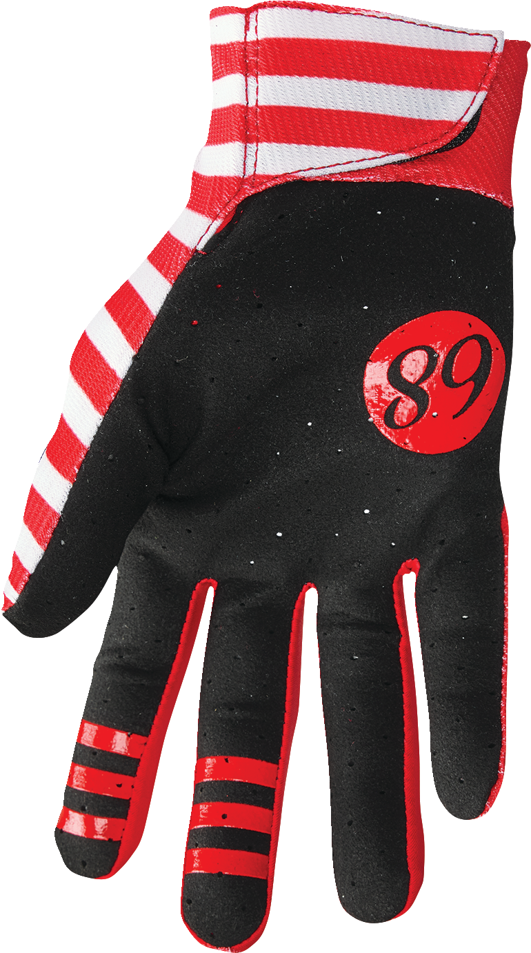 THOR Mainstay Gloves - Slice - White/Red - 2XL 3330-7296