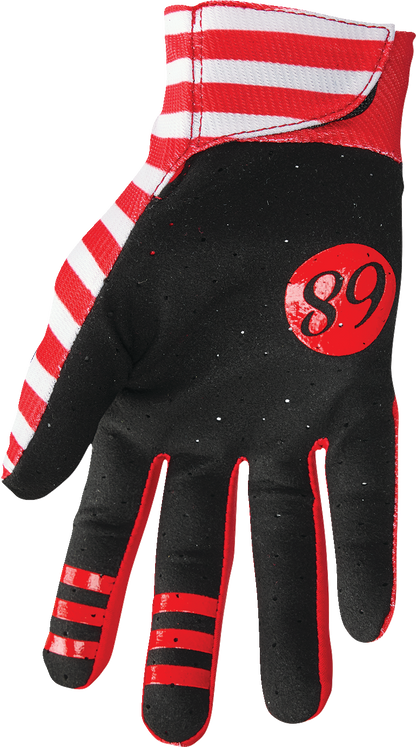 THOR Mainstay Gloves - Slice - White/Red - Large 3330-7294