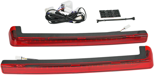 CUSTOM DYNAMICS LED Run/Brake/Turn Tour-Pak® Arms - Red Lens - '06-'13 PB-TP-ARM-TPCR