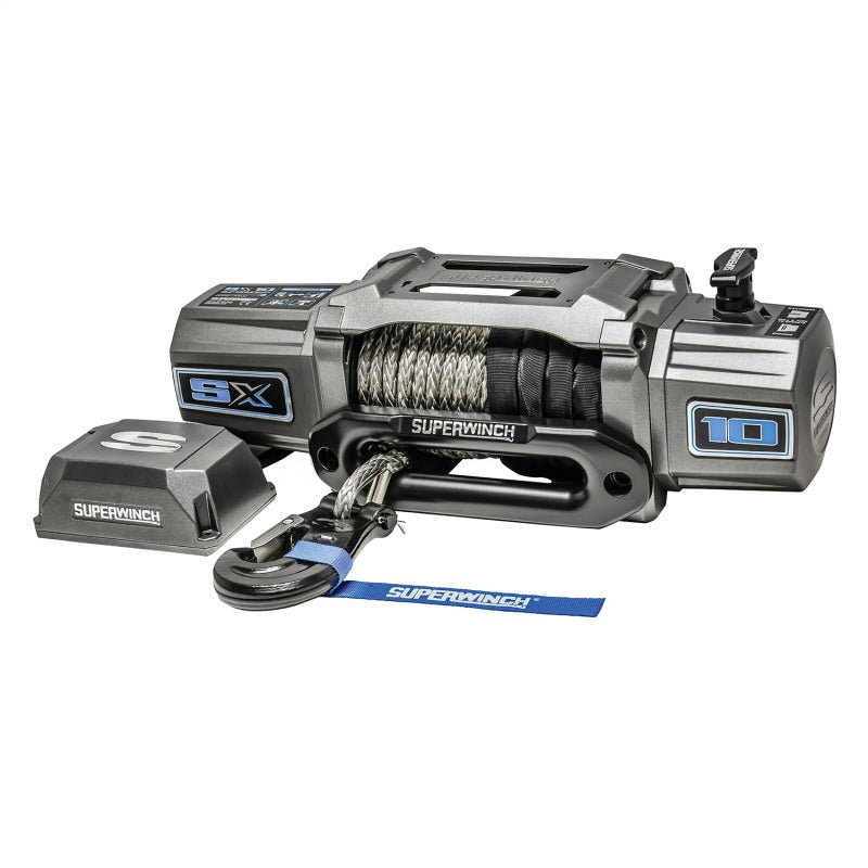 Superwinch 10000 LBS 12V DC 3/8in x 80ft Synthetic Rope SX 10000 Winch 1710201