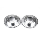Power Stop 02-04 Chevrolet Avalanche 2500 Front Evolution Drilled & Slotted Rotors - Pair AR8655XPR