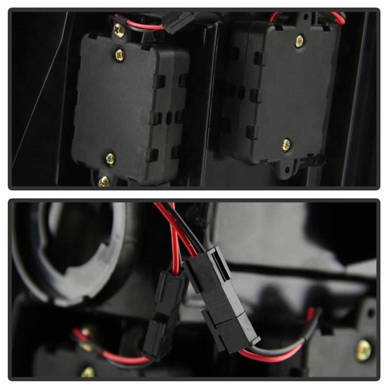 Spyder 09-16 Dodge Ram 1500 Light Bar LED Tail Lights - Red Clear ALT-YD-DRAM09V2-LED-RC 5084040