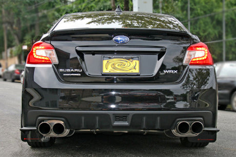 Rally Armor 15-21 Subaru WRX &amp; STI Black Mud Flap Grey Altered Font Logo MF32-UR-BLK/GRY-X