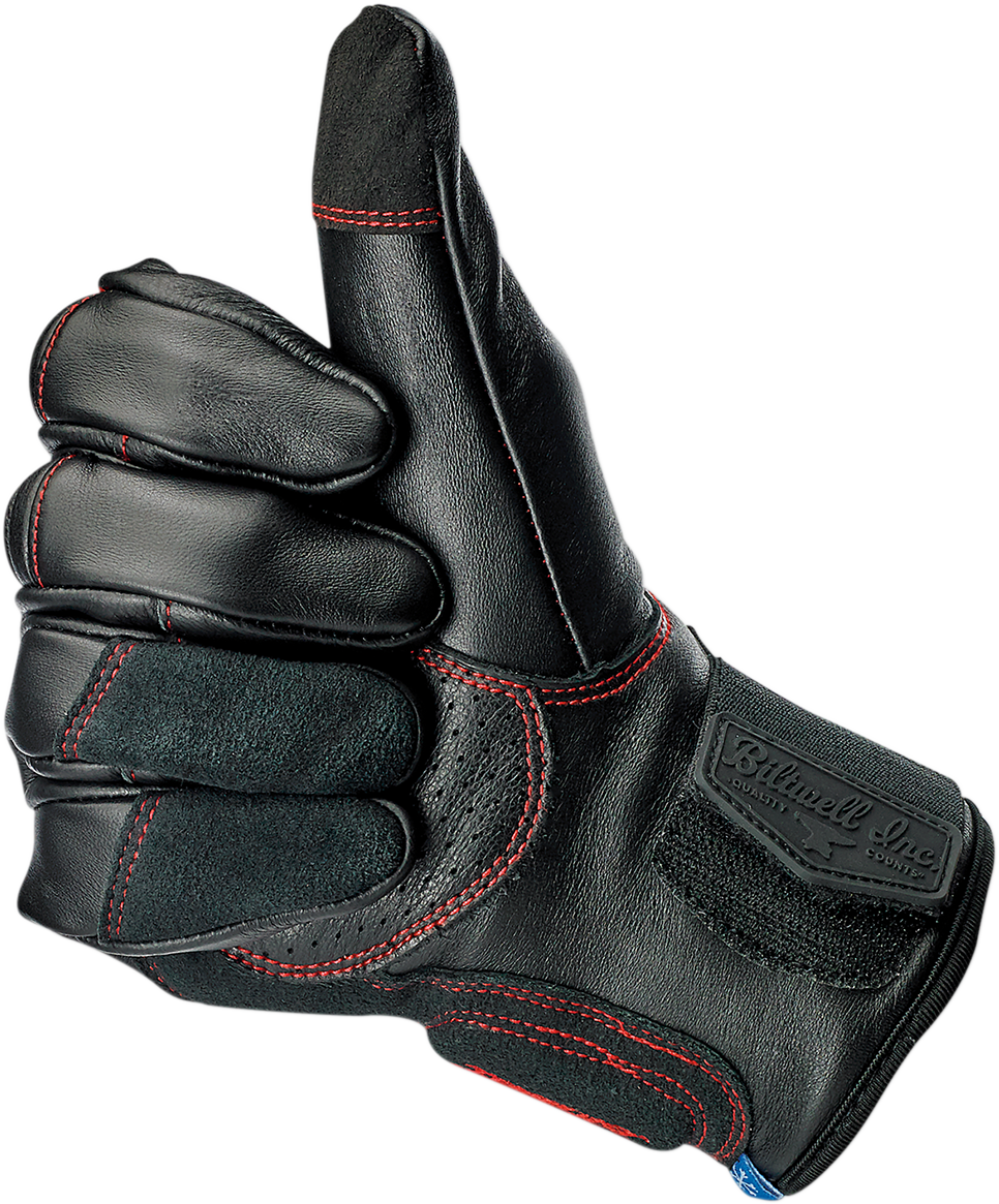 BILTWELL Belden Gloves - Redline - XS 1505-0108-301