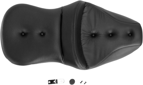 SADDLEMEN Pillow-Top Roadsofa Seat - Black - FLH/FLT '99-'07 897-06-181