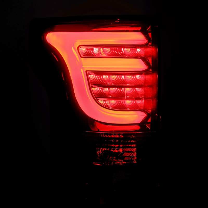 AlphaRex 15-17 Ford F-150 (Excl Models w/Blind Spot Sensor) PRO-Series LED Tail Lights Jet Black 652010