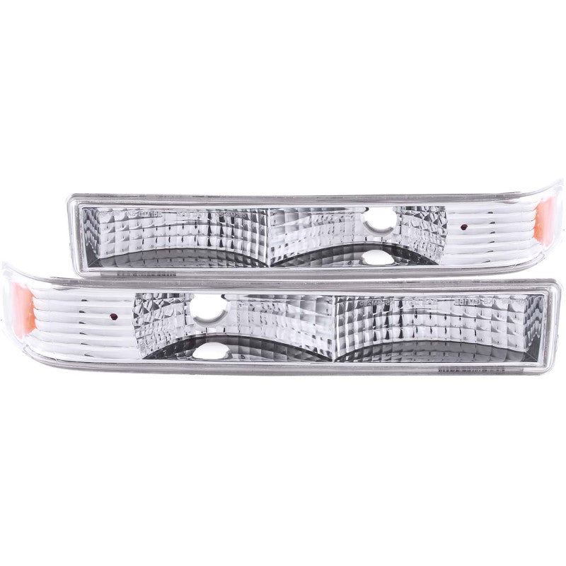 ANZO 1998-2005 Chevrolet S-10 Euro Parking Lights Chrome 511038