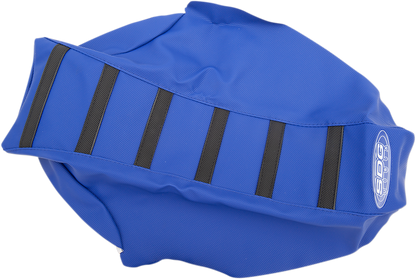 SDG 6-Ribbed Seat Cover - Black Ribs/Blue Top/Blue Sides 95945KBB