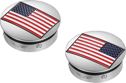 FIGURATI DESIGNS Swing Arm Covers - American Flag - Reversed FD20-AF-SS