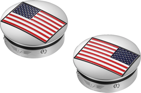 FIGURATI DESIGNS Swing Arm Covers - American Flag - Reversed FD20-AF-SS