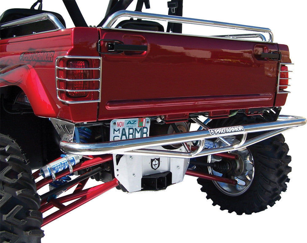 PRO ARMOR Rear Bumper Silver Y076041SS