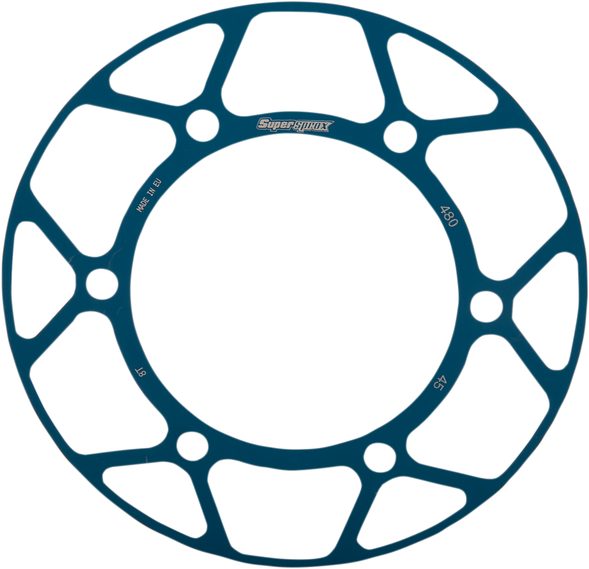 SUPERSPROX Edge Rear Sprocket Insert - Blue RACD-480-45-BLU