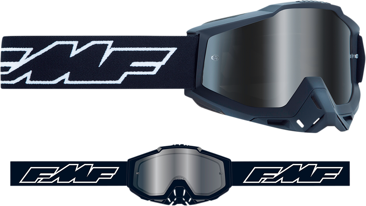 FMF Youth PowerBomb Goggles - Rocket - Black - Silver Mirror F-50048-00001 2601-2999