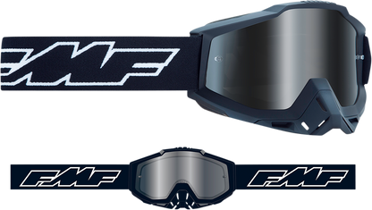 FMF Youth PowerBomb Goggles - Rocket - Black - Silver Mirror F-50048-00001 2601-2999