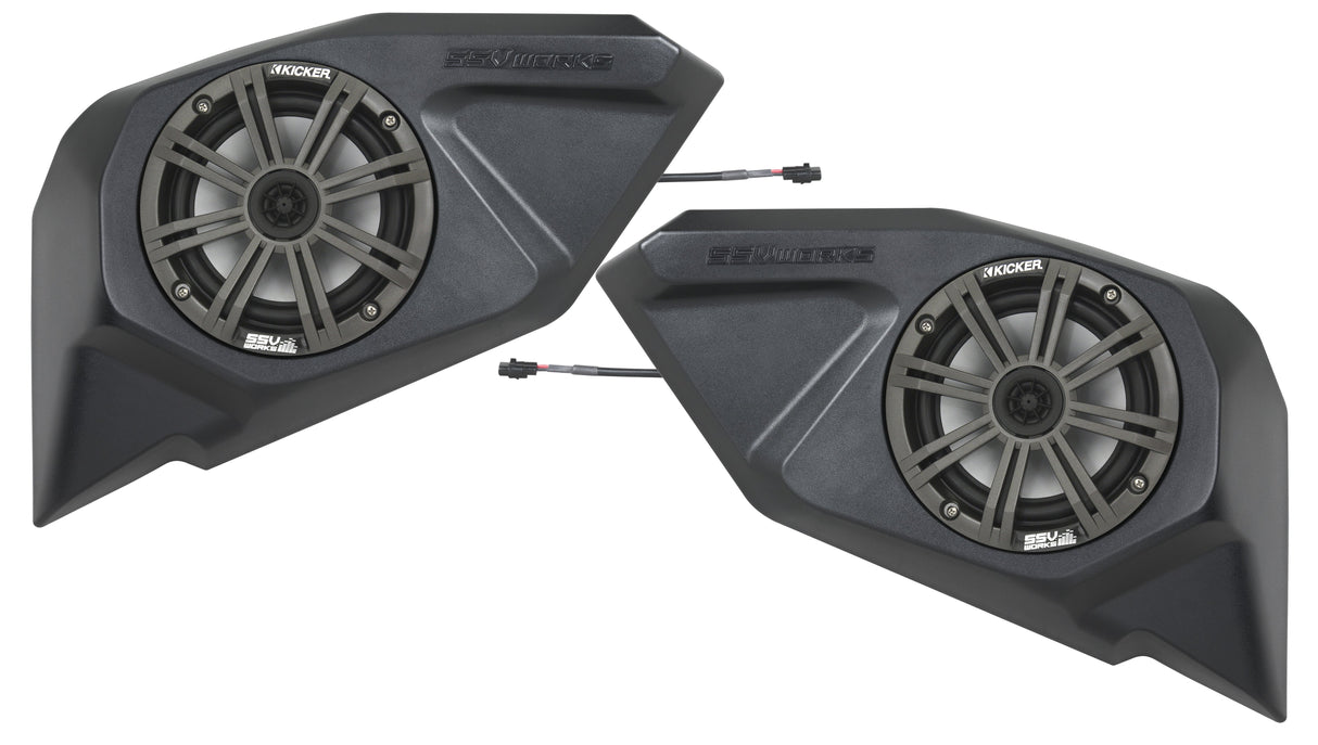 SSV WORKS 6.5" Rear Door Speakers Kicker Pol RZ5-DR65K