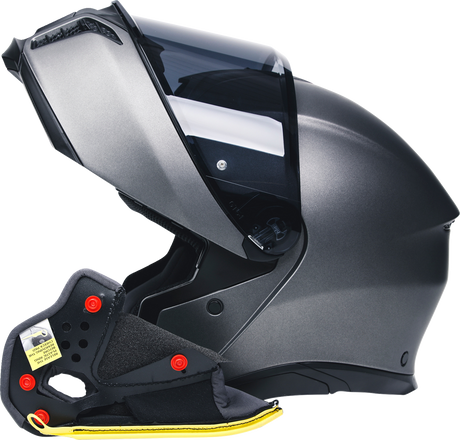 Almohadillas para mejillas AGV Tourmodular - Gris/Negro - Grandes 20KIT93032629 