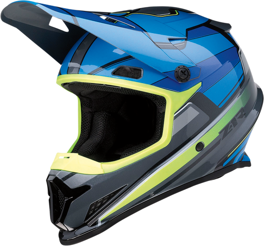 Z1R Rise Helmet - MC - Blue/Hi-Viz - Small 0110-7193