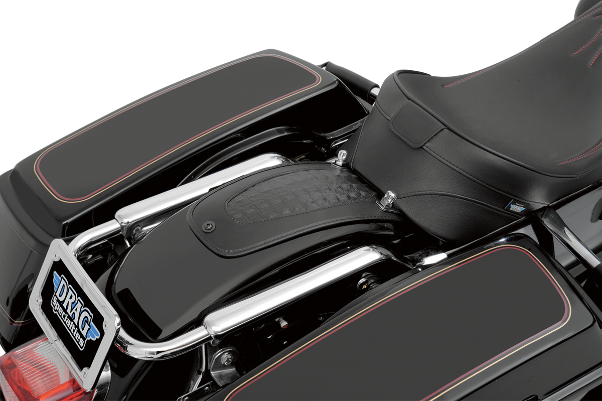 DRAG SPECIALTIES Fender Skin - Centro de piel sintética de Gator en relieve 1405-0139