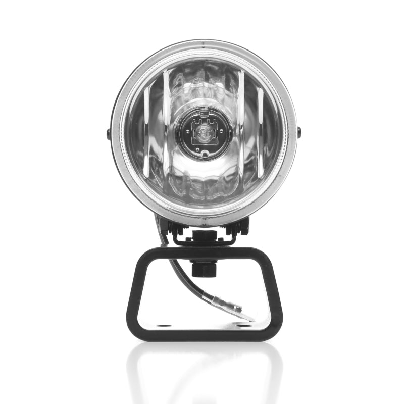 KC HiLiTES Rally 400 4in. Round Halogen Light 55w Spread Beam (Pair Pack System) - Black 490