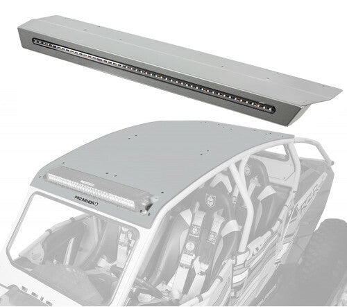 PRO ARMOR Asylum Roof W/Rr Lightbar Pkt Sparkle Silver Metallic P144R124SSM