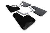 Rally Armor - 2024 Mazda CX-50 Black UR Mud Flap W/Grey Logo (Will Not Fit CX-5) MF107-UR-BLK-GRY