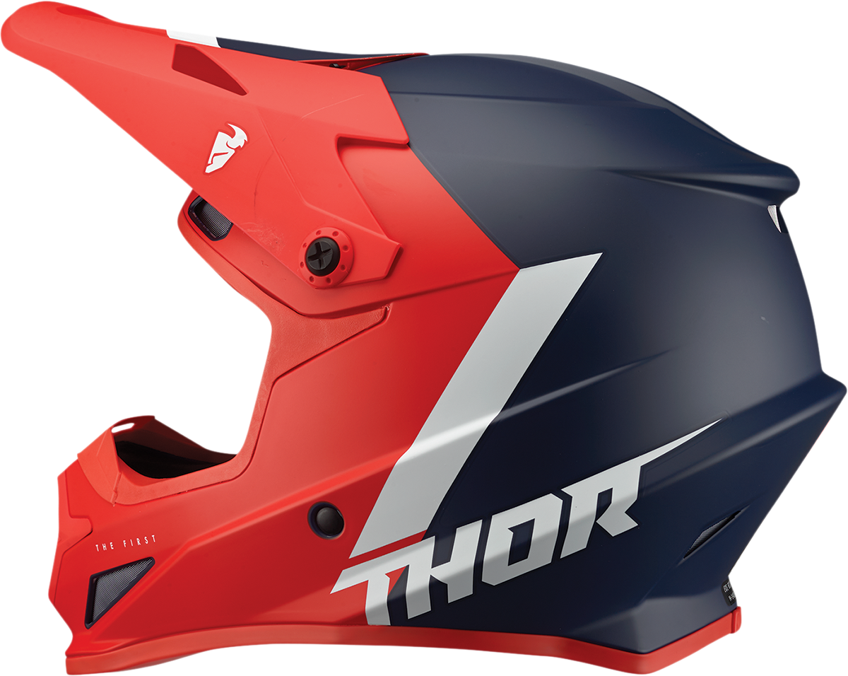 THOR Sector Helmet - Chev - Red/Navy - Large 0110-7323